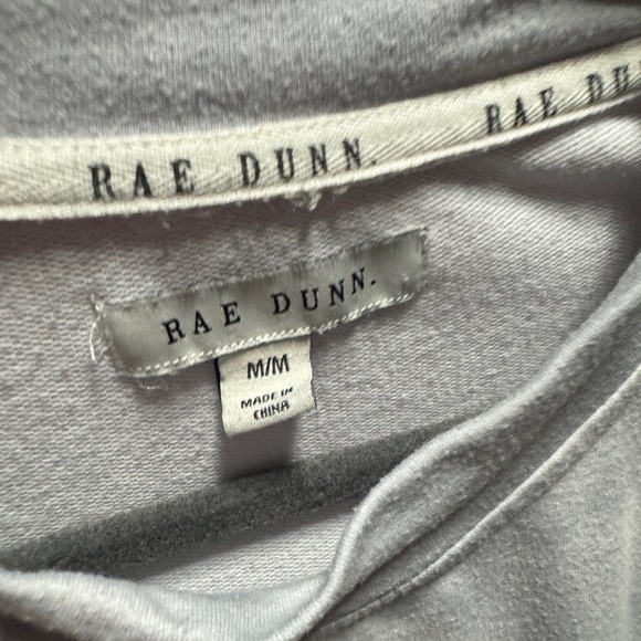 Rae Dunn Women's Plus Choose Love French Terry Sweatshirt Grey Medium - Picture 3 of 4